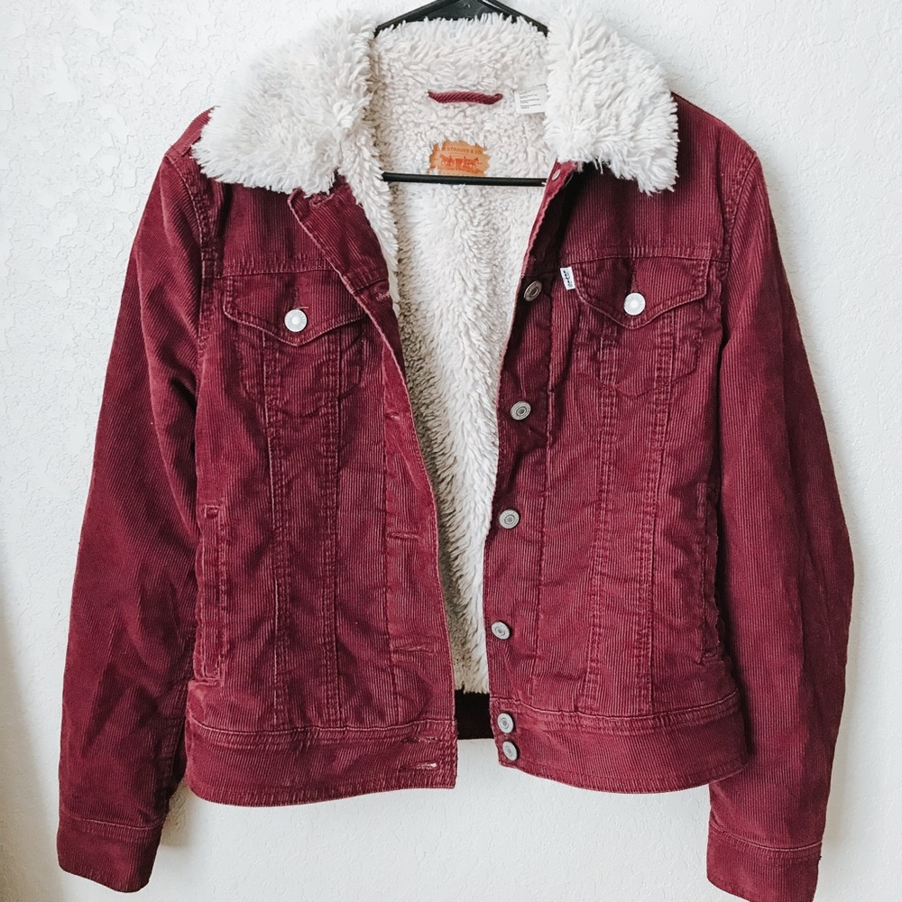 Levi Fur-Lined Corduroy Jacket